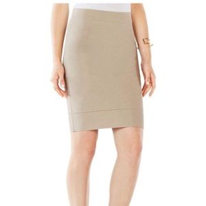 BCBG MAX beige bandage skirt